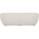 Amelia White Modular Left Sectional, Nook